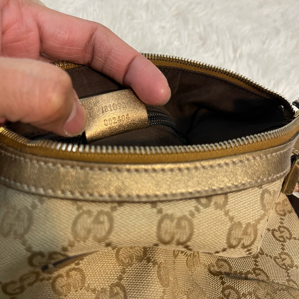 Gucci Beige Monogram Hobo Bag - Picture 11 of 12